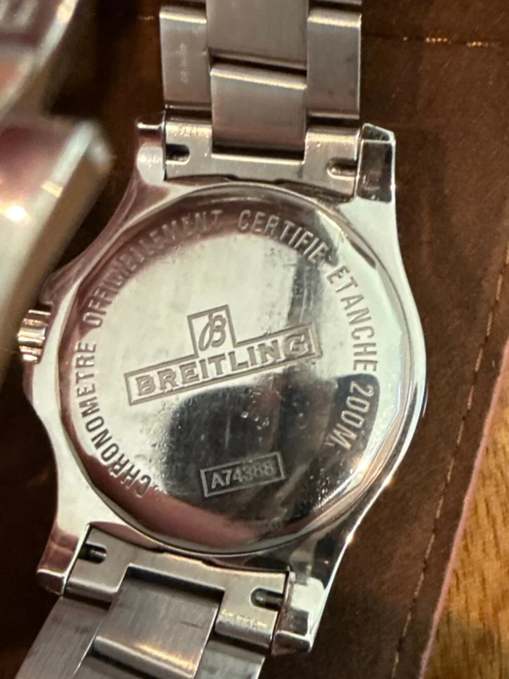 Breitling Colt Chronometer Arctic White Dial Mens 44mm Super Quartz Discontinued